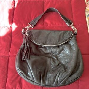 Margot black leather bag